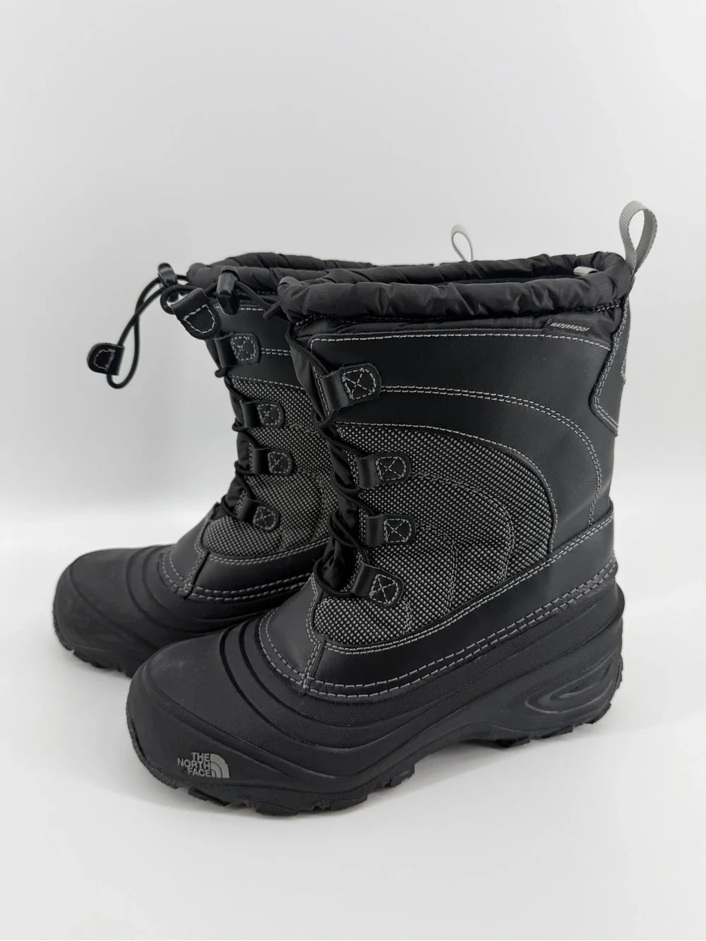 The North Face Alpenglow IV Waterproof Black Winter Snow Boots Ski Gorpcore Sz6